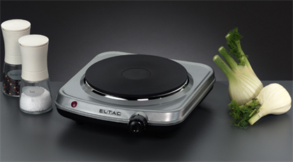 Eltac EK18 Einzelkochplatte (silber)