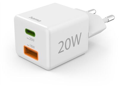 Hama Schnellladegerät USB-C (20W) (weiß)