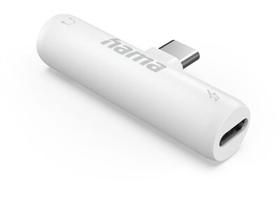 Hama USB Type-C > 3,5mm Klinke Adapter (weiß)