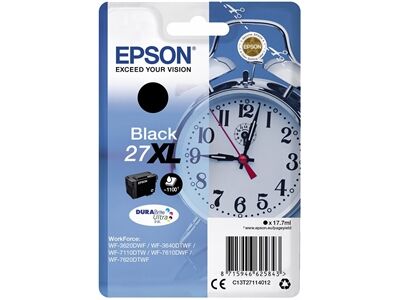 Epson Ink/27XL Alarm Clock 17.7ml BK (Schwarz)