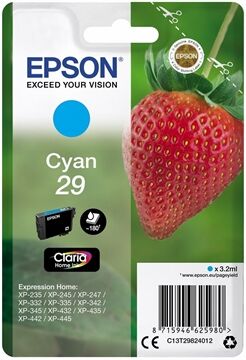 Epson Ink/29 Strawberry 3.2ml CY (cyan)