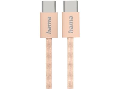 Hama Ladekabel Fabric (1m) USB-C>USB-C (orange)