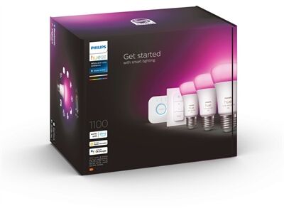 hue W&C Amb. 9W A60 E27 3er Pack (Schwarz)