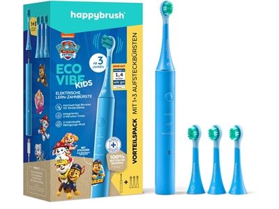 happybrush ECO VIBE KIDS Paw Patrol +3 Refills (Schwarz)