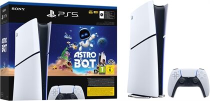 Sony PlayStation 5 Slim Digital Edition inkl. Astro Bot (Schwarz)
