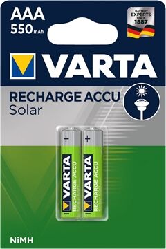 Varta Solar Akku AAA 56733 2er Blister