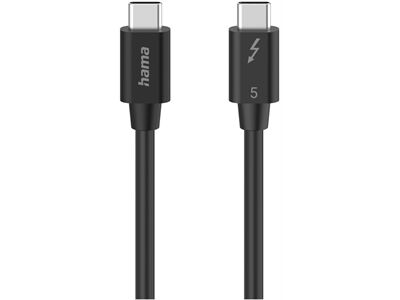 Hama Thunderbolt-5-Kabel USB-C (1m) (Schwarz)