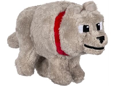 MATTEL Minecraft Wolf Plüsch (20cm) (Schwarz)