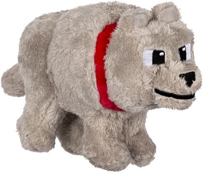 MATTEL Minecraft Wolf Plüsch (20cm) (Schwarz)