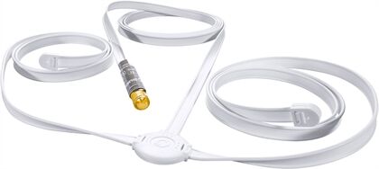 Oehlbach Passive Antenne Digital Wire Two für DAB+ und FM (weiß)