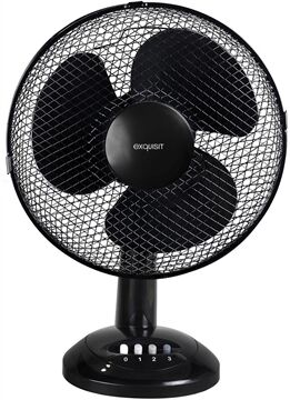 Exquisit VT 35083 sw  Tischventilator 40cm (Schwarz)