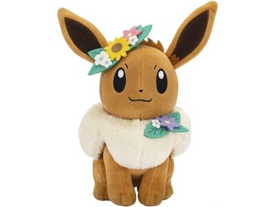 JAZWARES Evoli Frühling Plüsch (20cm) (Schwarz)