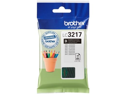 Brother Tintenpatrone Schwarz ca 550 S nach ISO Sd 24711