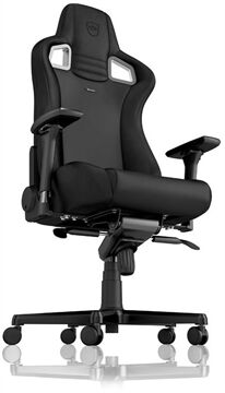 noblechairs EPIC Echtleder Gaming Stuhl - schwarz (Schwarz)