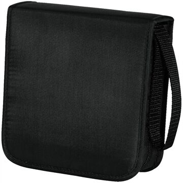 Hama CD-Wallet Nylon 40, Schwarz (Schwarz)