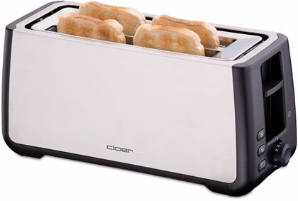 Cloer 3579 Toaster (edelstahl/schwarz)