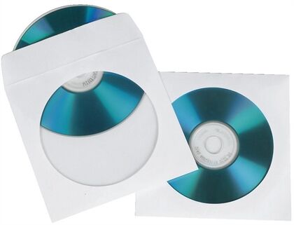 Hama 51174 CD/DVD Papier-Schutzhüllen, We