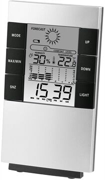 Hama LCD-Thermo-/Hygrometer TH-200 (schwarz/silber)