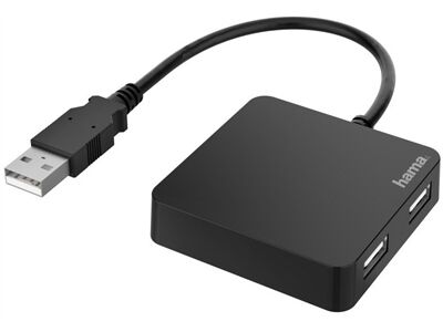 Hama USB-Hub 4 Ports (Schwarz)