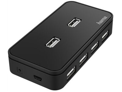 Hama USB-Hub 7 Ports (Schwarz)