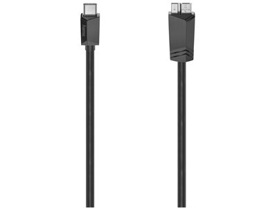 Hama USB-C-Kabel USB 3.2 Gen1 (0,75m) (Schwarz)