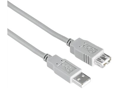 Hama USB-2.0 Verlängerungskabel (1,5m) (Grau)