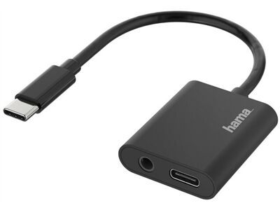Hama Audio-Adapter 2in1 (Schwarz)