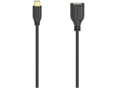 Hama Flexi & Slim USB OTG 2.0 (0,15m) (Schwarz)