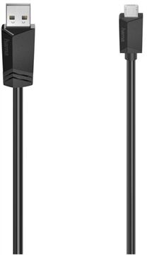 Hama Micro-USB-Kabel USB 2.0 (3m) (Schwarz)