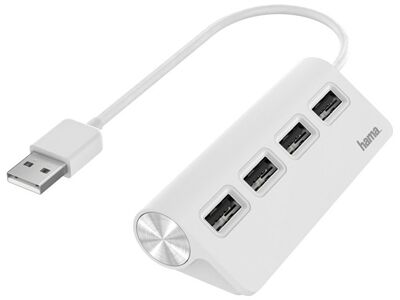 Hama USB-Hub 4 Ports (weiss)