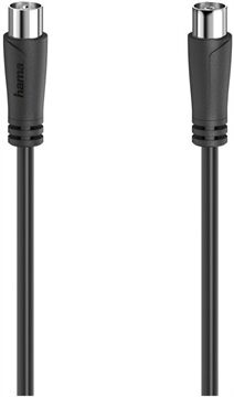 Hama Antennen-Kabel 90 dB (3m) Koax-Stecker>Koax-Kupplu (Schwarz)