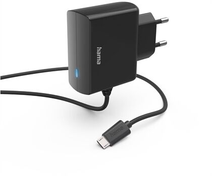 Hama Micro-USB-Ladegerät (6W) (1m) (Schwarz)