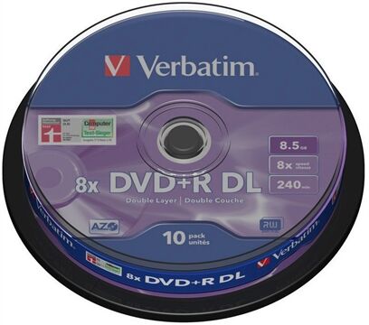 Verbatim DVD+R DL 8,5 GB 10er Spindel