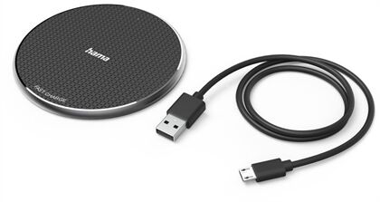 Hama Wireless Charger QI-FC10 (10W) (Schwarz)